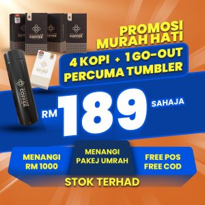 KOPI MADAD 4 KOTAK + PERCUMA TUMBLER (Freepos Dan Cod)